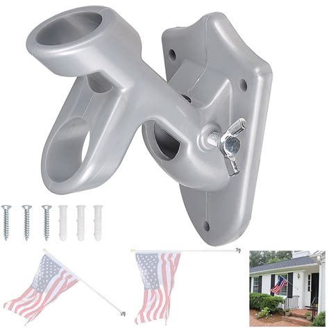 flag pole holder aluminum alloy wall mount bracket|adjustable angle flag pole holder.